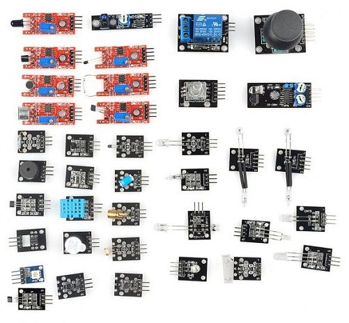 Kit di sensori e moduli 37in1 per Arduino e Raspberry Pi