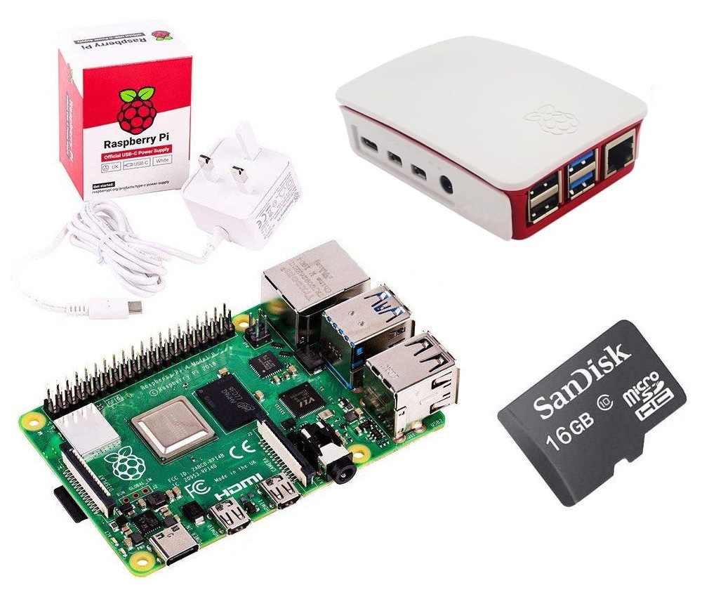 RASPBERRY PI 4 MODEL B 2GB BASIC PACK CON SCHEDA RASPBERRY PI 4