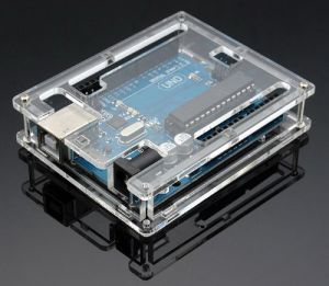 Scatola trasparente per Arduino UNO R3 (Kit di montaggio)