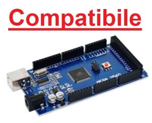 Scheda compatibile Mega 2560 R3 con Atmega2560 + cavo USB-A/USB-B