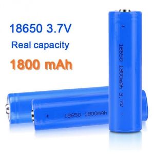 Batteria 18650 LiPo ricaricabile 3.7V 1800mAh