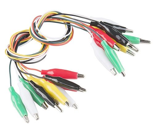 2 PC 14 AWG Morsetti A Coccodrillo Puntali Filo Cavo con per i test elettrico 